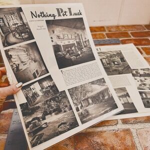 1944 Nothing Pot Luck About It Vtg Print Article 2pg Interior Design Kitchen